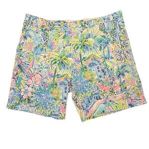 Lilly Pulitzer Beaumont Stretch Shorts Lilly's House 42R NEW
